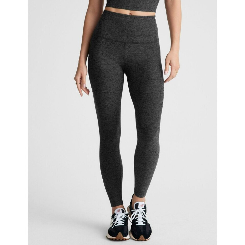 Beyond Yoga Spacedye Caught In The Midi High Waisted Leggings Gray Size Small